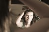 woman in mirror